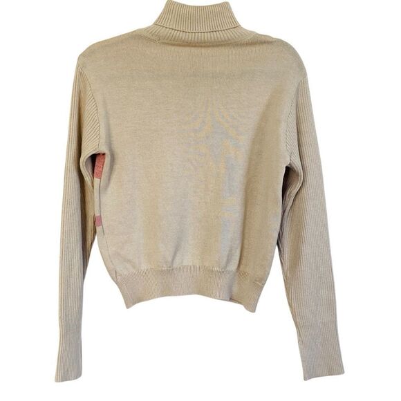 DAKS London Golf Vintage Abstract Print Turtleneck Sweater Sz L - Picture 2 of 10